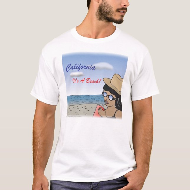Kalifornien - det är A Beach III Tee Shirt (Framsida)