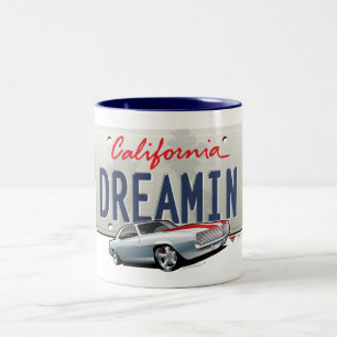 Kalifornien dreamin-Camaro2 pläterar Två-Tonad Mugg
