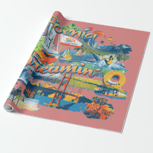 Kalifornien Dreaming Gift Ge Presentpapper