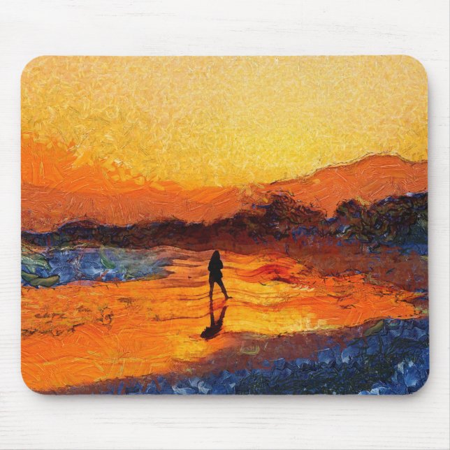 Kalifornien Dreaming Sunset Mousepad Musmatta (Framsidan)