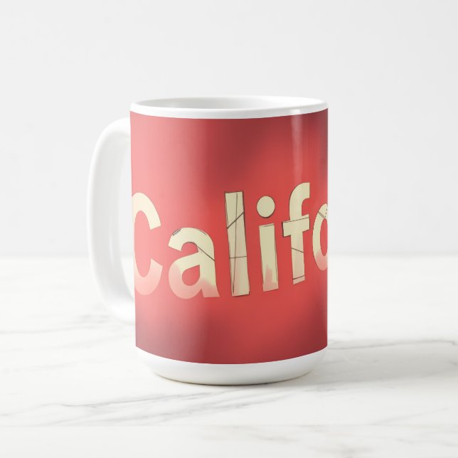 Kalifornien Dröm Känsla Kaffemugg (Framsida vänster)