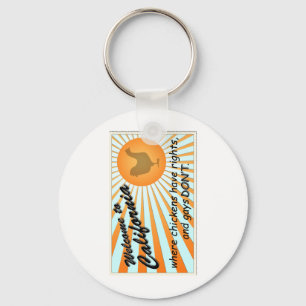 Kalifornien Equal Högers Keychain Nyckelring
