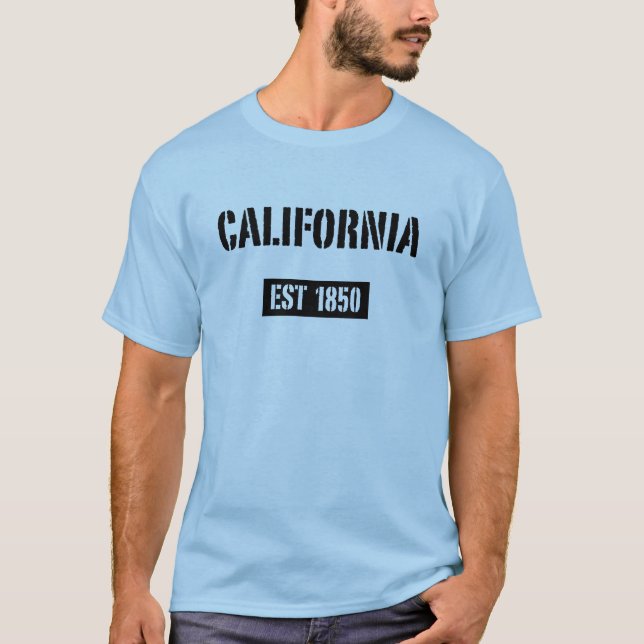 Kalifornien EST 1850 T-Shirt (Framsida)