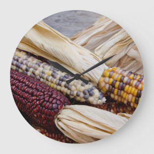 Kalifornien. Fall Harvest Colorful Indian Maj Stor Klocka