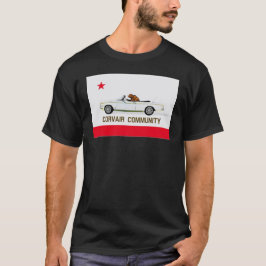 Kalifornien flagga Corvair-konverterbar skjorta T Shirt