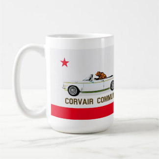 Kalifornien flagga Corvair konvertibel hoodie Kaffemugg