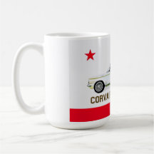 Kalifornien flagga Corvair konvertibel hoodie