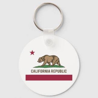Kalifornien Flagga - Färg Nyckelring