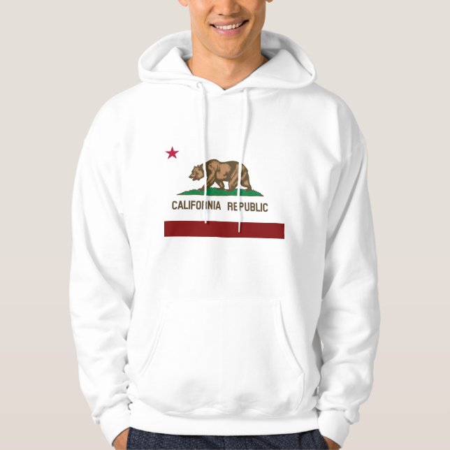 Kalifornien flagga hoodie (Framsida)