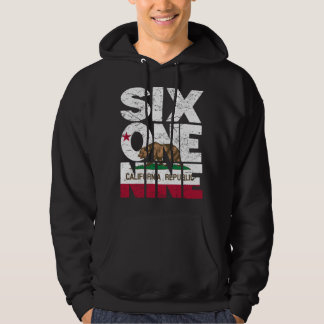 Kalifornien Flagga Hoodie - 619 Area Code