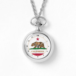 Kalifornien & Flagga, Kalifornien mode USA /design Armbandsur