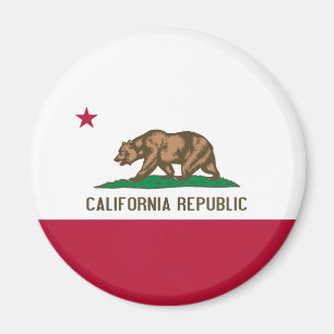 Kalifornien Flagga Magnet