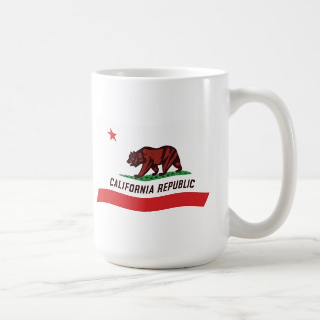Kalifornien Flagga Mugg (Höger)
