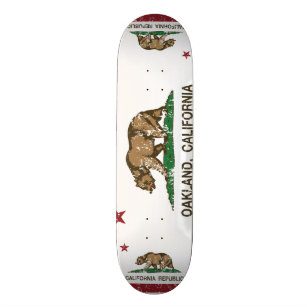 Kalifornien flagga oakland skateboard bräda 19,5 cm