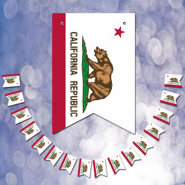 Kalifornien Flagga, Party, buntbaner/Bröllop Vimplar