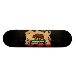 Kalifornien flagga skateboard bräda 20,5 cm