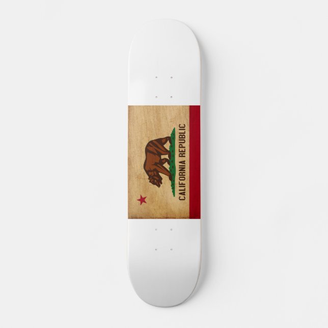Kalifornien flagga skateboard bräda 21,5 cm (Framsida)