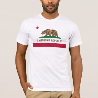 Kalifornien flagga tee