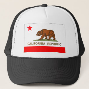 Kalifornien flagga truckerkeps