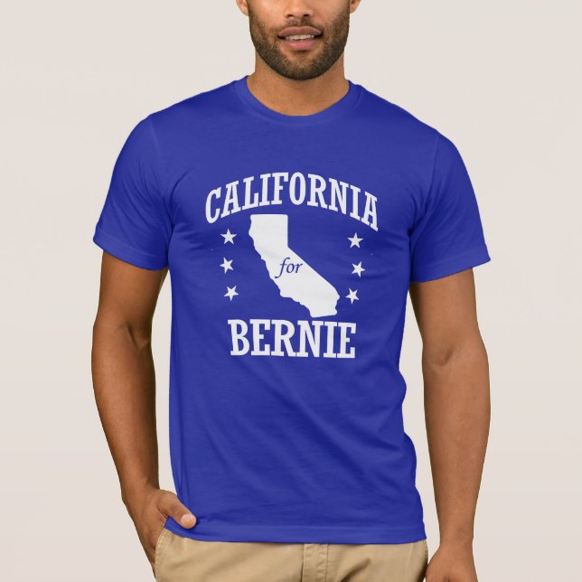 KALIFORNIEN FÖR BERNIE SLIPMASKINER T-SHIRT (Framsida)