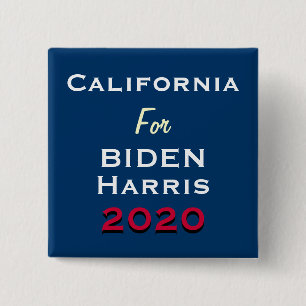 KALIFORNIEN FÖR BIDEN HARRIS 2020 Kampanj Knapp