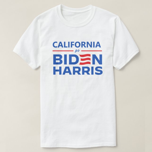 Kalifornien för Biden Harris T Shirt (Design framsida)