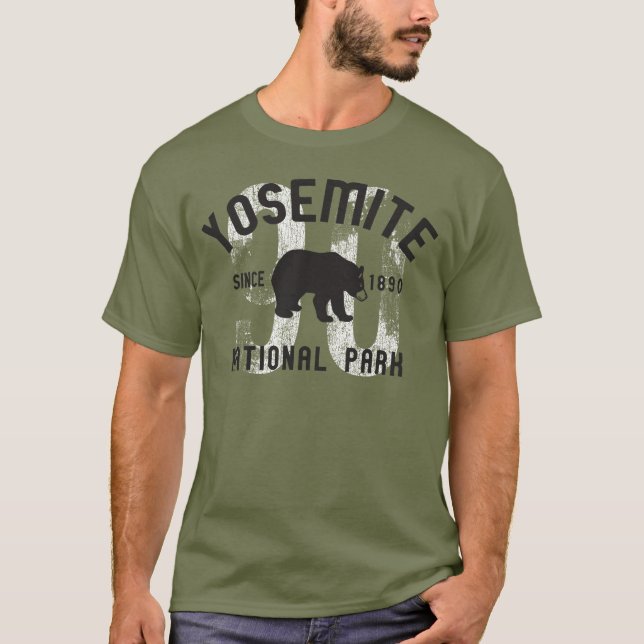 Kalifornien för björn för Yosemite T Shirt (Framsida)