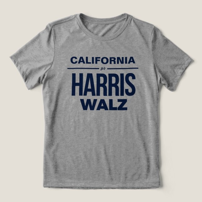Kalifornien för Harris Walz T Shirt (Design Framsida)