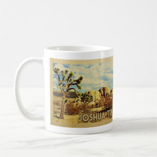 Kalifornien för Joshua träd vintage resor Kaffemugg