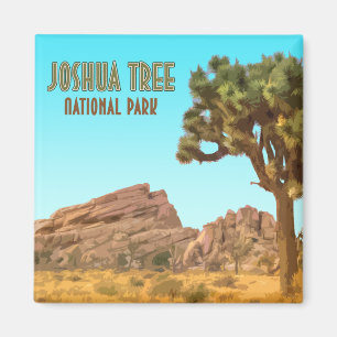 Kalifornien för nationalpark för Joshua träd Magnet