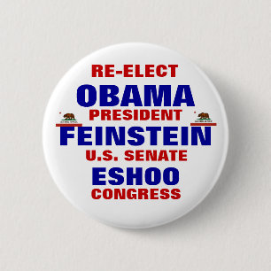 Kalifornien för Obama Feinstein Eshoo Knapp