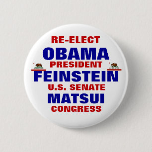 Kalifornien för Obama Feinstein Matsui Knapp