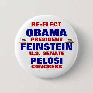 Kalifornien för Obama Feinstein Pelosi Knapp