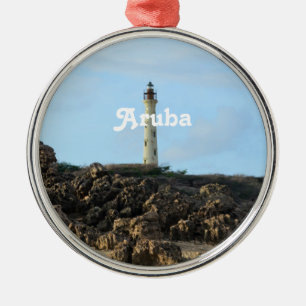 Kalifornien fyr i Aruba Julgransprydnad Metall