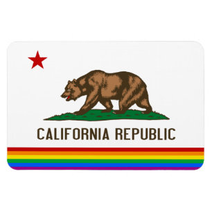 Kalifornien Gay pride Flagga Magnet