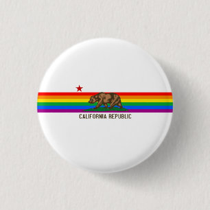 Kalifornien gay prideflagga knapp