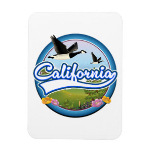 Kalifornien Geese-logotypen Magnet