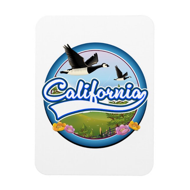 Kalifornien Geese-logotypen Magnet (Vertikal)
