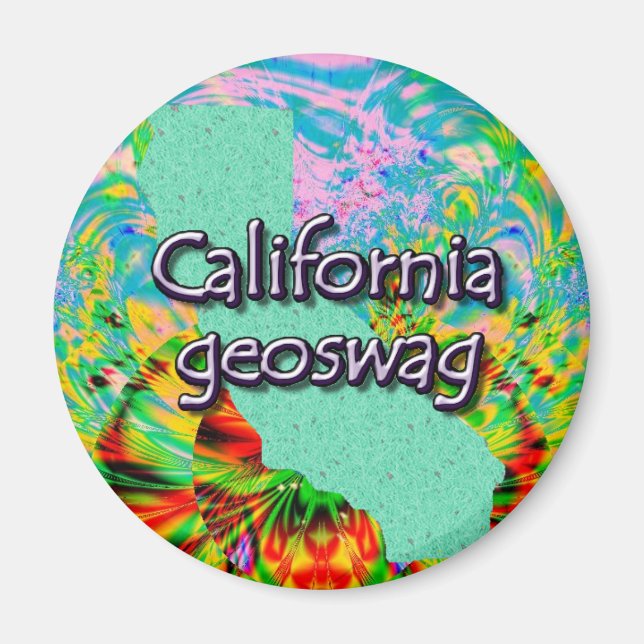 Kalifornien Geocaching Supplies Magnet Geoswag (Framsidan)