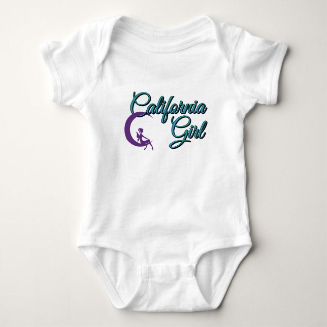 Kalifornien Girl baby T Shirt (Framsida)