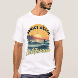 Kalifornien: Golden Surfa Paradise T Shirt
