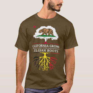 Kalifornien Grown with Belgium Roots T Shirt