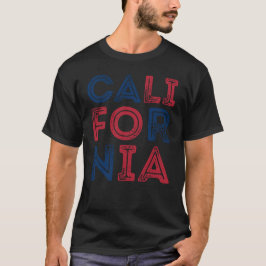Kalifornien Grunge Stil Lettering ManarT-Shirt T Shirt