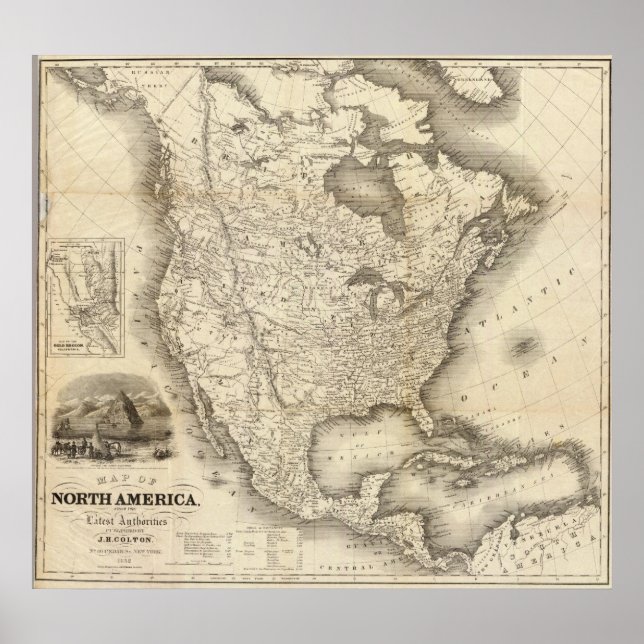 Kalifornien Guld Rush Poster (Framsidan)