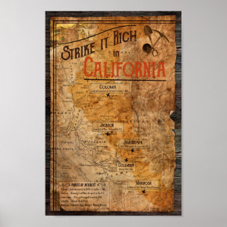 Kalifornien Guld Rush Poster