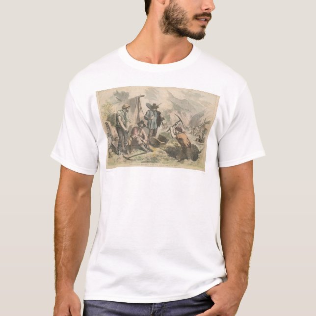 Kalifornien guldgrävarear (2525A) Tee Shirt (Framsida)