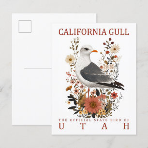 Kalifornien Gull Bird of Utah Travel Vykort