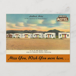 Kalifornien, Hadlock Motel Vykort