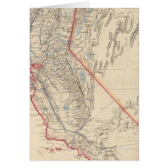 Kalifornien Hälsningskort (Framsidan)