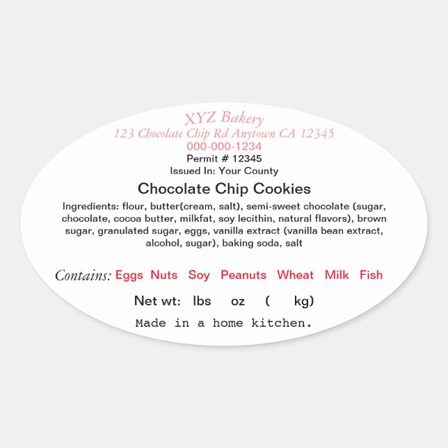 Kalifornien hantverksmässig livsmedelslag etikett  (Framsida)